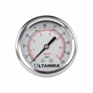 MAN0-100GBM Manómetro con glicerina