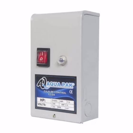 caja-control-aq-05-1 CCQA 1115 Caja de control para motor sumergible AQUAPAK monofásico
