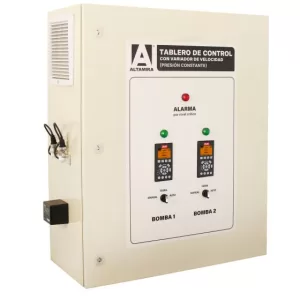 CT19X10/PAQ10 Tablero dúplex alternador-simultaneador con variador de frecuencia por motobomba