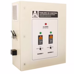 CT19X10/PAQ10 Tablero dúplex alternador-simultaneador con variador de frecuencia por motobomba