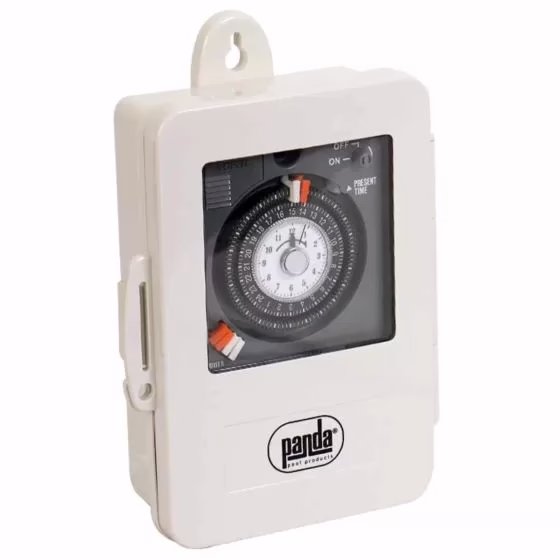 kross Timer mecánico de voltaje dual con gabinete KROSS-TM-VD-12A-G