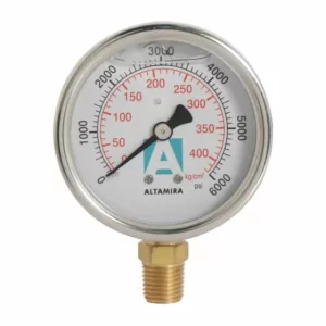 MAN0-6000G Manómetro con glicerina