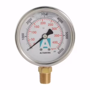 MAN0-6000G Manómetro con glicerina