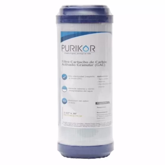 pkcgac45x20 Filtro cartucho de carbón activado granular (GAC) PKCGAC4.5X20