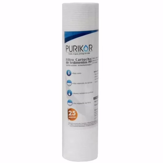Filtro cartucho de polipropileno termofusionado PKCPP2.5X30X25
