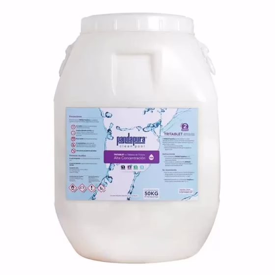 Químico desinfectante para piscinas PP-TRITABLET-50K