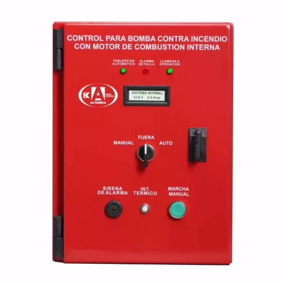 TACI-12-2B Tablero contra incendio para motor diésel o gasolina