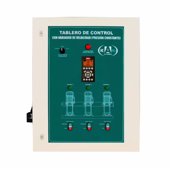 TASA3 33440VV Tablero triplex alternador-simultaneador con variador de frecuencia